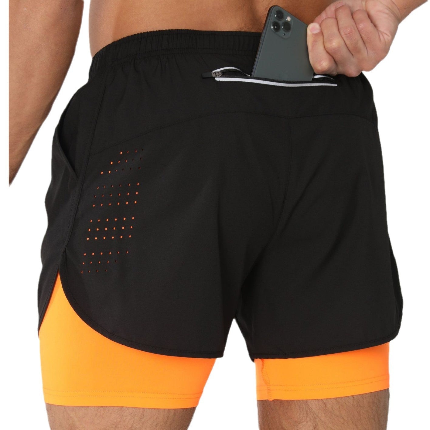 Move-ax 2-in-1 Fitness Shorts Heren
